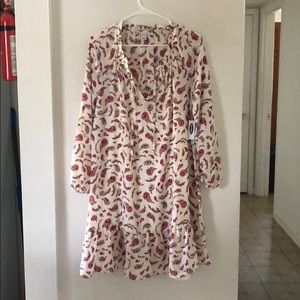 NEW Old Navy Paisley Shift Dress with Slip